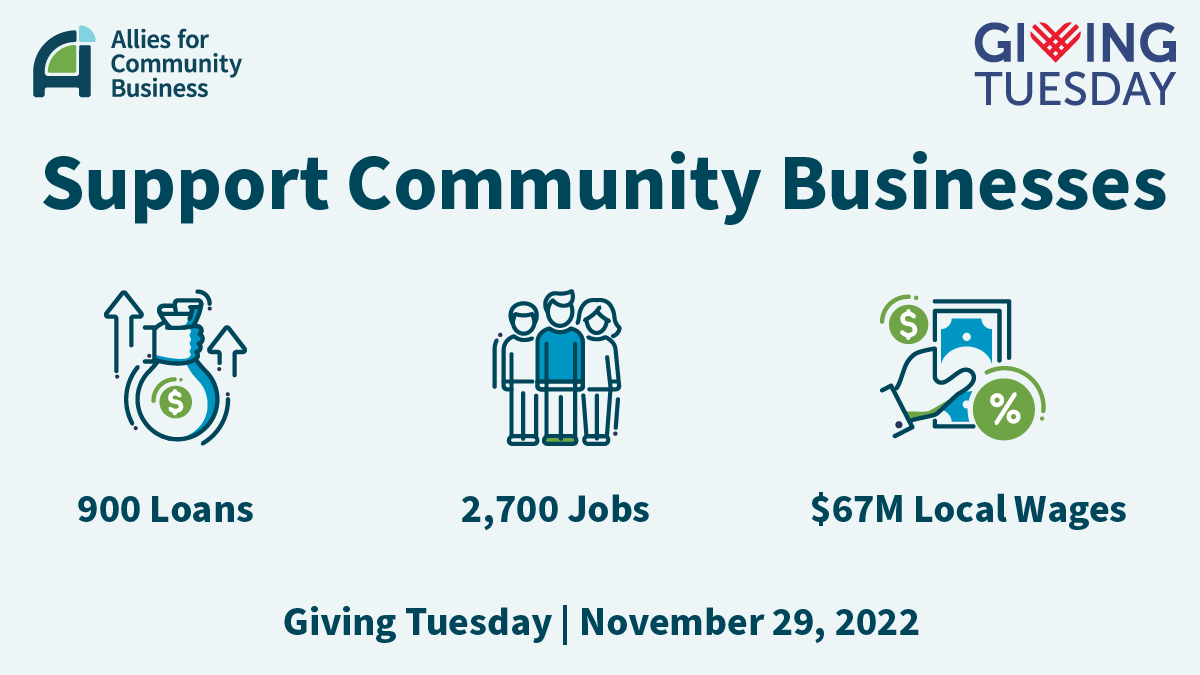Allies4CB's tweet photo. Today is #GivingTuesday and A4CB is raising money to provide the capital, coaching, and connections that entrepreneurs need to create jobs and wealth in Illinois and Indiana. Donate to A4CB today to make an impact in communities most in need of investment. https://t.co/PCcjnwWbdI https://t.co/XC7O9fSBje