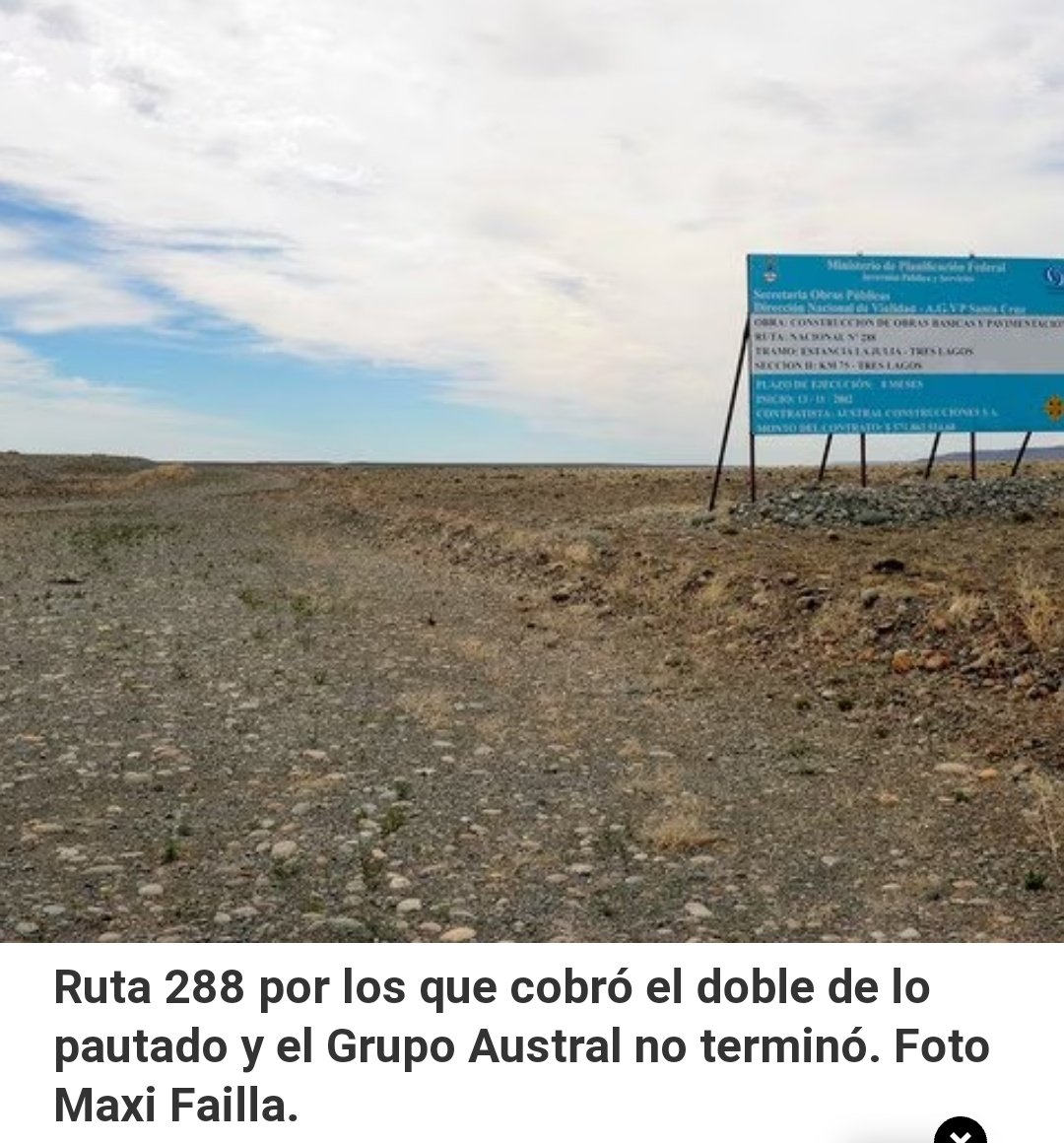 Rabiosaquarent1's tweet photo. @CFKArgentina Es muy simple:
Ruta 288 se pagó con sobreprecio y la ruta no está, no existe. Si vas al lugar no hay nada..
Dónde está el Lawfare??🤷🏻‍♂️
#CFKLadronaDeLaNacionArgentina 
#CFKChorra #Argentina https://t.co/FI14auASwp