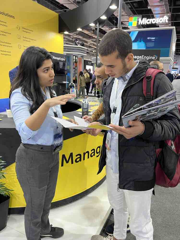 manageengine's tweet photo. It's #day3 at Cairo ICT and we're excited to showcase our IT management solutions that can take your business to a whole new level. Visit us at booth #1E2 at the Egypt International Exhibition Center. 

@eiec_eg @cairoict https://t.co/rRZEMAgPRB