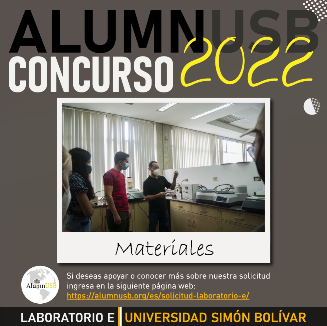 AEIM_USB's tweet photo. Desde el Laboratorio de Materiales, sección adscrita al Laboratorio E de la Universidad Simón Bolívar, necesitamos de tu apoyo con la finalidad de adquirir fondos que nos permitan obtener nuevos equipos, de forma que podamos seguir formando a los profesionales del mañana. https://t.co/FGsVL0jDBA