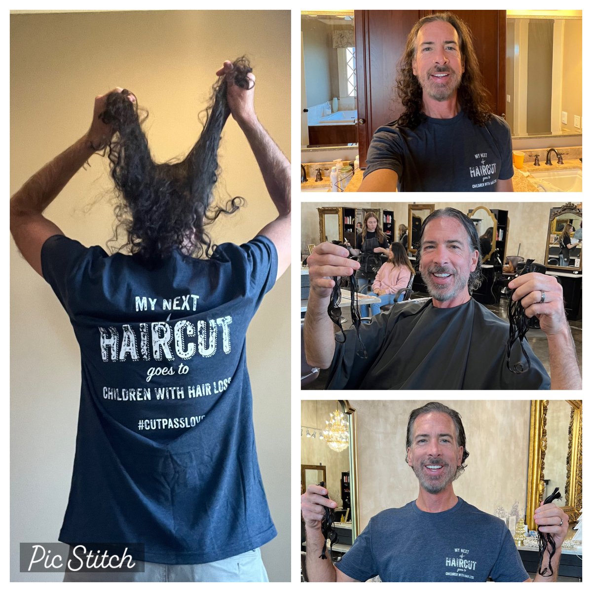 3 years and 9 days later. So happy to be sending my hair off today to Children With Hair Loss ⁦@CWHL_org⁩. Maybe another 3 years…???