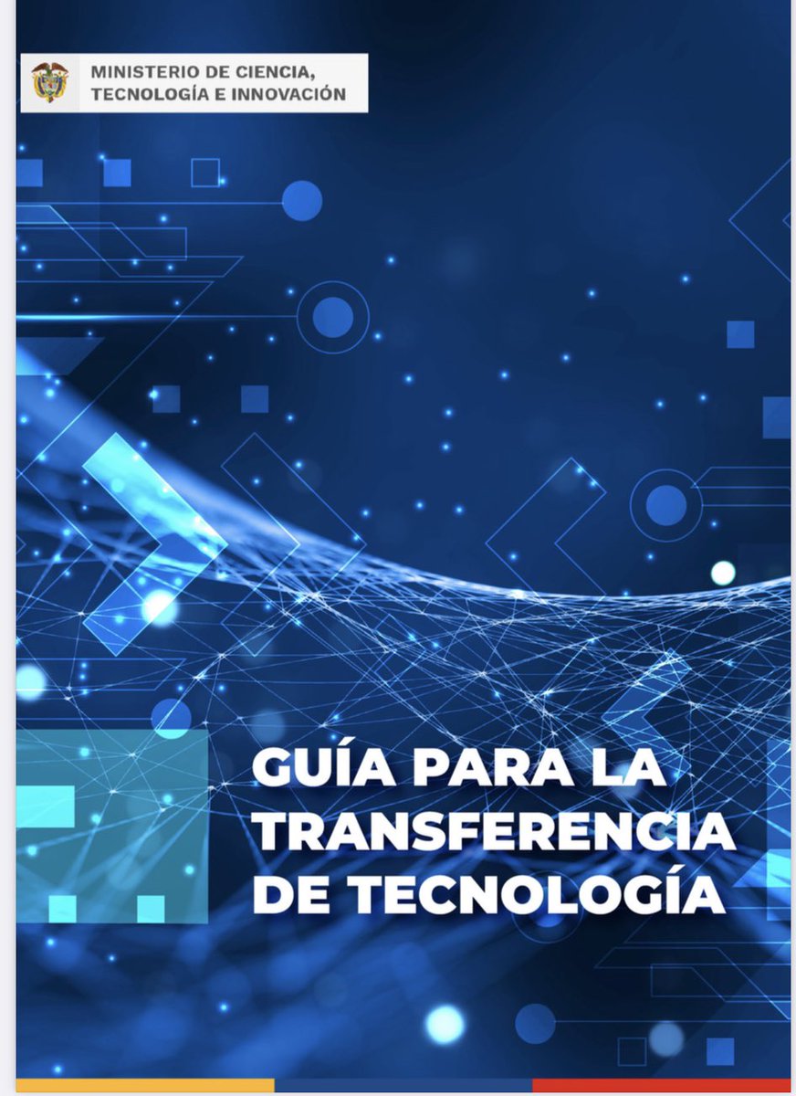 SCristanchoM's tweet photo. La guía para la transferencia de tecnología recientemente publicada por @MincienciasCo busca orientar sobre aspectos a considerar, antes y durante el proceso de negociación; los diferentes tipos de acuerdos y demás aspectos relevantes para una transferencia exitosa de tecnología https://t.co/jXWsJvN7sh