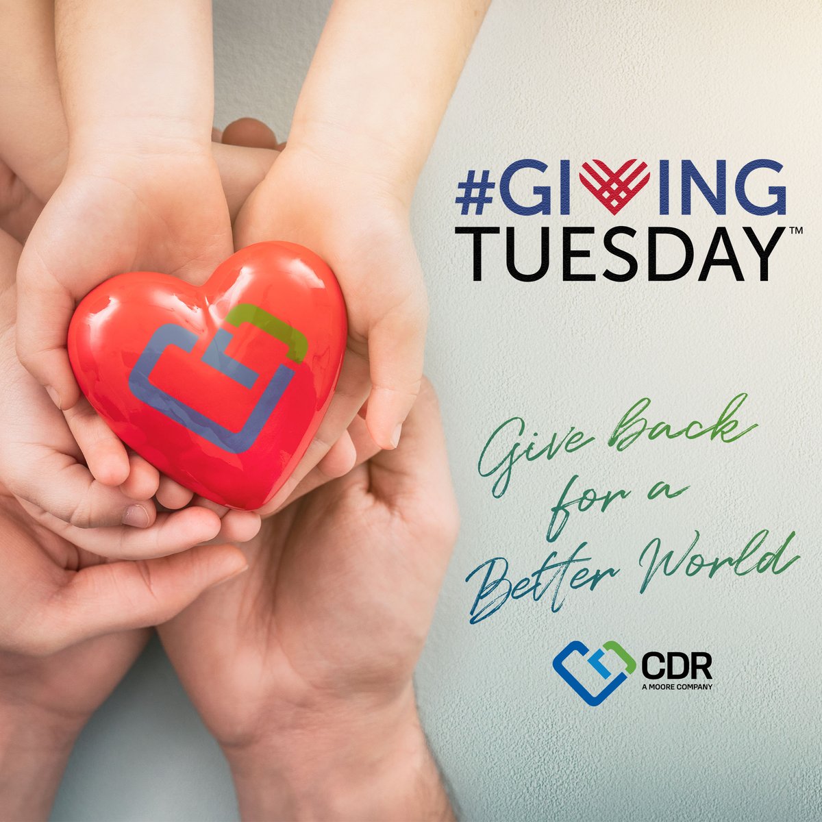 CDRfundraising's tweet photo. It's #GivingTuesday! As a partner to numerous nonprofit organizations, we encourage you to take some time to give to a cause that is important to you. After all, the more you give, the more you receive! #WeAreMoore #GivingTuesday https://t.co/lsEQDmYjlx