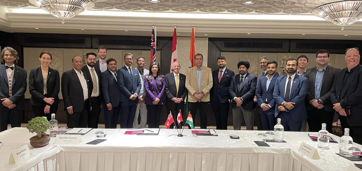 Kicking off another day in #India with a roundtable meeting on foreign direct investment.
 
It’s great to touch base with small and medium-sized companies to discuss their operations and plans for international growth.
 
#BuildingOntario