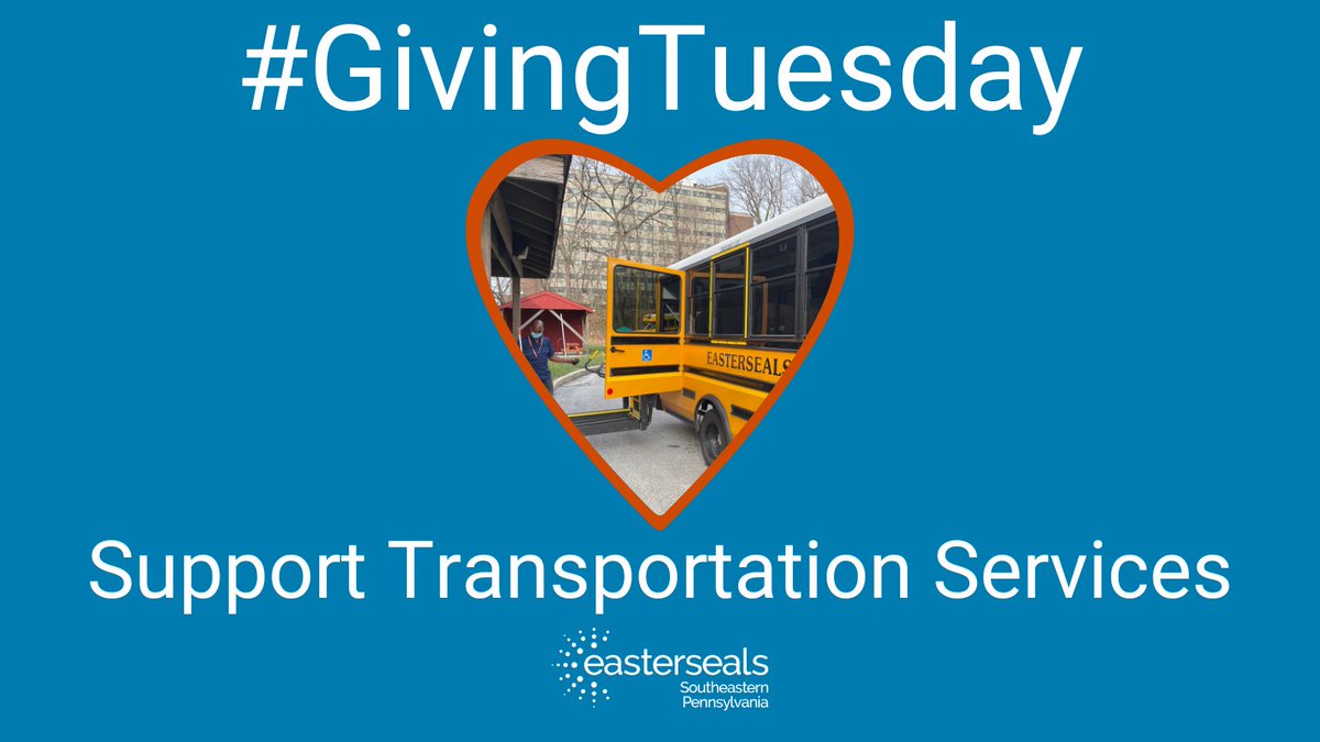 EastersealsSEPA's tweet photo. This #GivingTuesday, please consider supporting Easterseals transportation services. Recent thefts of multiple catalytic convertors have created increased challenges in transporting our students. Your support will make a difference. https://t.co/qeDHIDlXPe https://t.co/ncY2GcbvrK