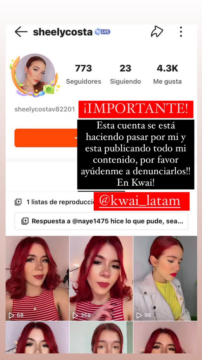 Sheelycosta's tweet photo. Atención!! @KwaiLatam https://t.co/1BKN2Fw3Ge