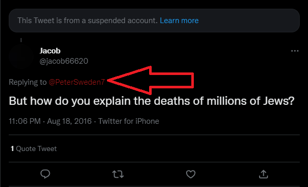 KashelGladio's tweet photo. @PeterSweden7 Pete, your old tweets are ARCHIVED. Hell, the old tweets *responding* to them are still present, even if your old account from 2016 isn't. https://t.co/k7m5yG5eQn
