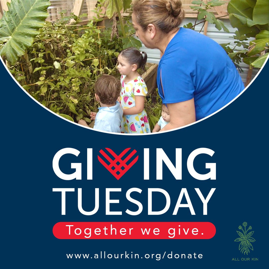 AllOurKin's tweet photo. #GivingTuesday is here! As we celebrate this day of global generosity, we ask that you consider All Our Kin. 

We are incredibly grateful for your support, which allows us to continue transforming our nation's #childcare system. 

Share this &amp; donate here: https://t.co/4aB2wEZgTK https://t.co/Lwyun0mRa0