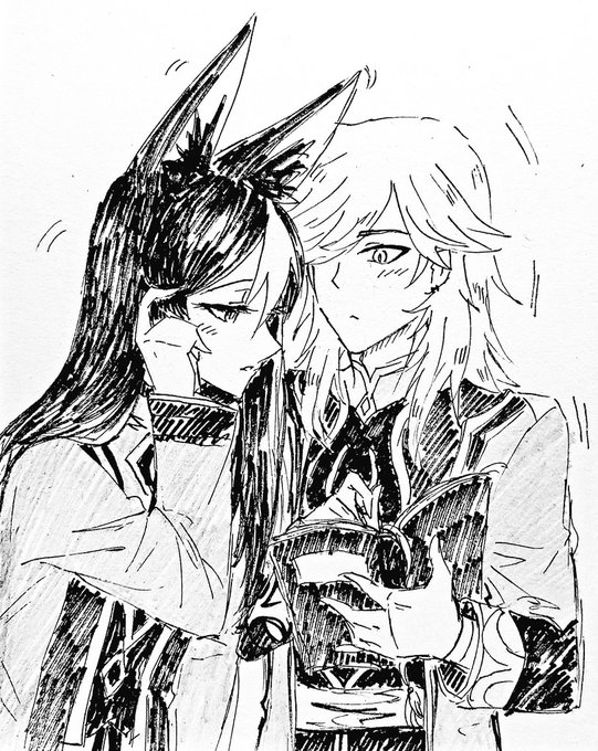 #CynonariSFWWeek 
Day 3 : Akademiya AU
Day 4 : Highschool AU
.
#cynari #cynonari 
