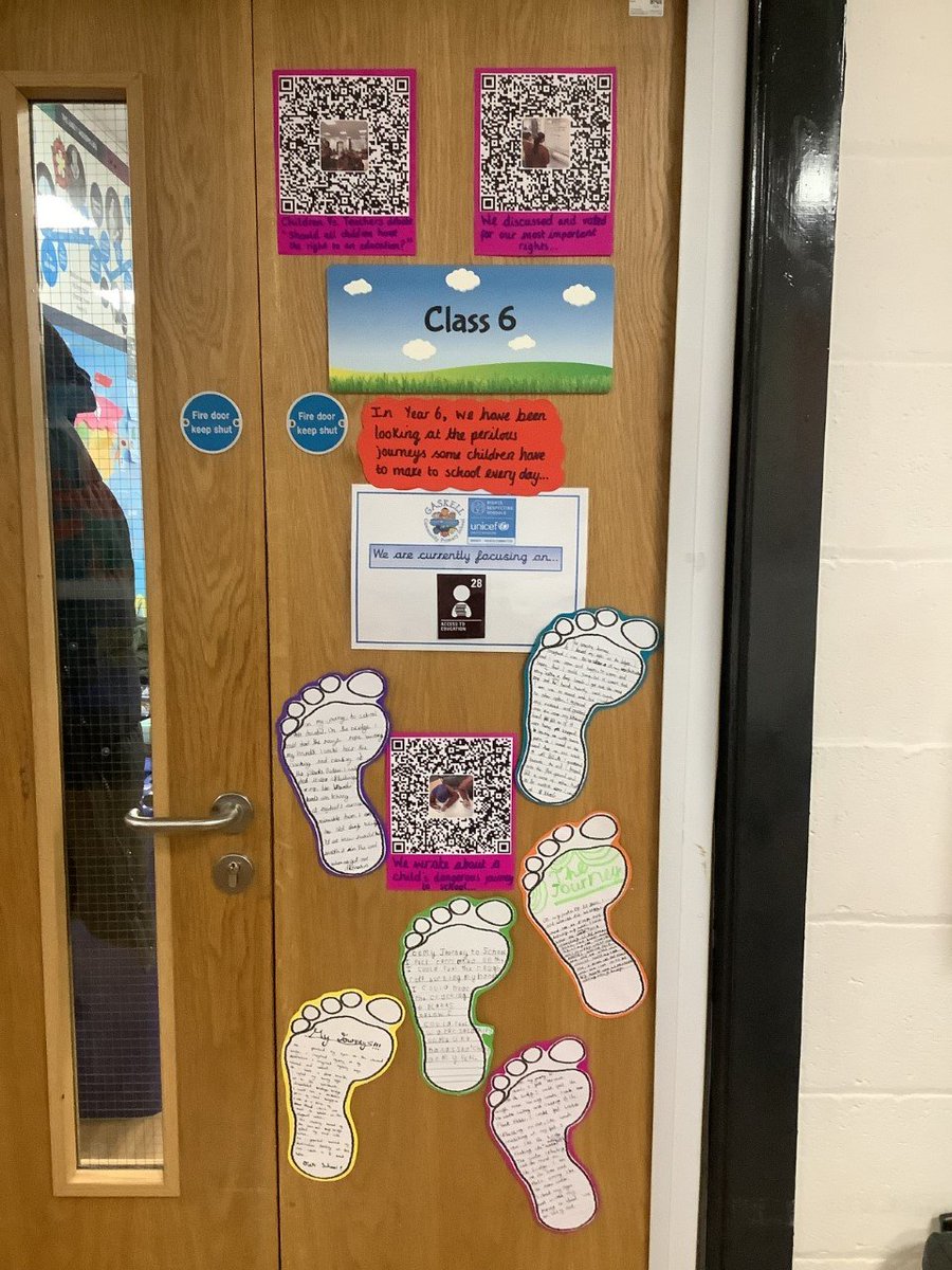 What a great way to display the writing our Year 6's have done this week all about Article 28. <a href="/GaskellRRSA/">Gaskell Rights Respecting School</a> @GaskellWrites