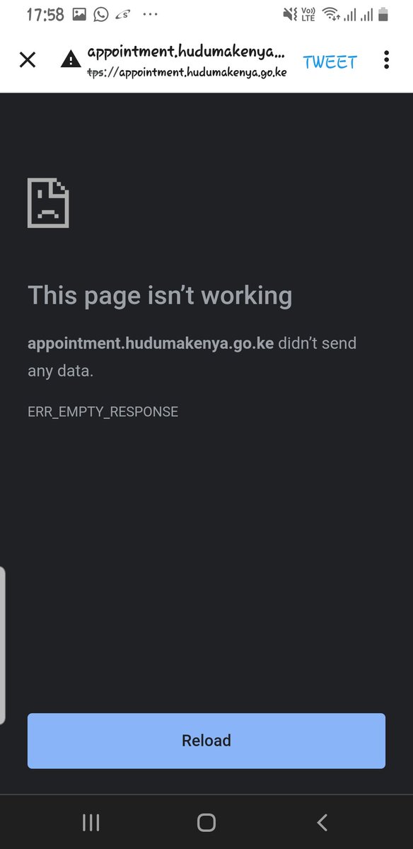jullie_AS's tweet photo. @HudumaKenya @CSAishaJumwa @DPublicComms @SpokespersonGoK @PSYGKenya Why is the link to book appointments not working? https://t.co/XfkygFX8cv
