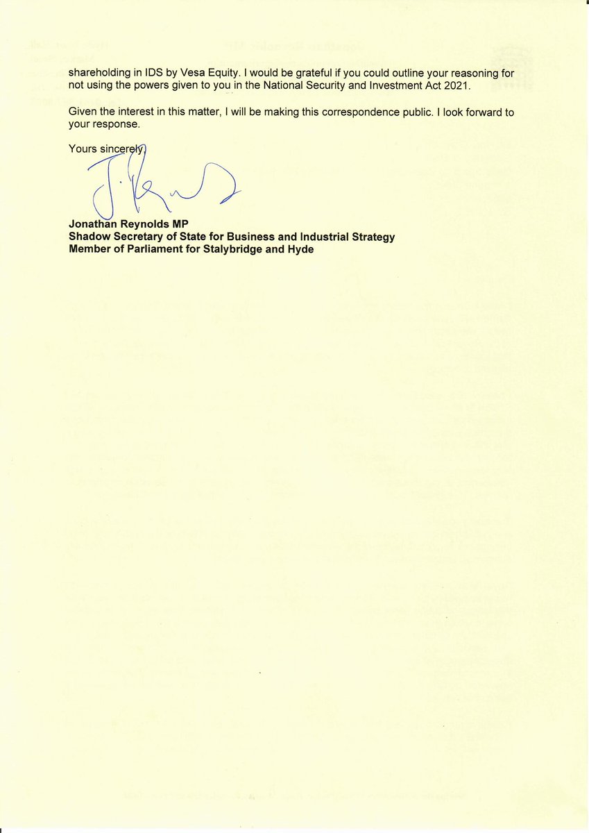 jreynoldsMP's tweet photo. Today, I have written to the Business Secretary to outline my concerns following recent announcements by Royal Mail. https://t.co/AE91DncYQT
