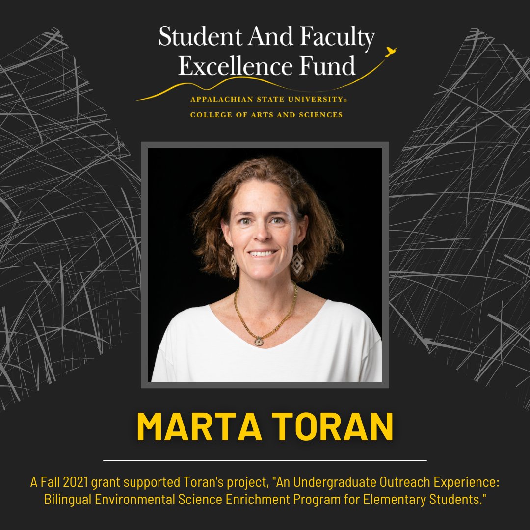 App State College of Arts and Sciences (@appstatecas) on Twitter photo Today's #SAFESpotlight is on Marta Toran, lecturer and outreach coordinator in the <a href="/appstate/">Appalachian State</a> Department of Geological and Environmental Sciences (<a href="/app_earth_sci/">AppState Geo&Env Sci</a>). To learn more, visit bit.ly/3e2o45l. #AppStateCAS #StudentandFacultyExcellence #AppStateGES Today's #SAFESpotlight is on Marta Toran, lecturer and outreach coordinator in the <a href="/appstate/">Appalachian State</a> Department of Geological and Environmental Sciences (<a href="/app_earth_sci/">AppState Geo&Env Sci</a>). To learn more, visit bit.ly/3e2o45l. #AppStateCAS #StudentandFacultyExcellence #AppStateGES