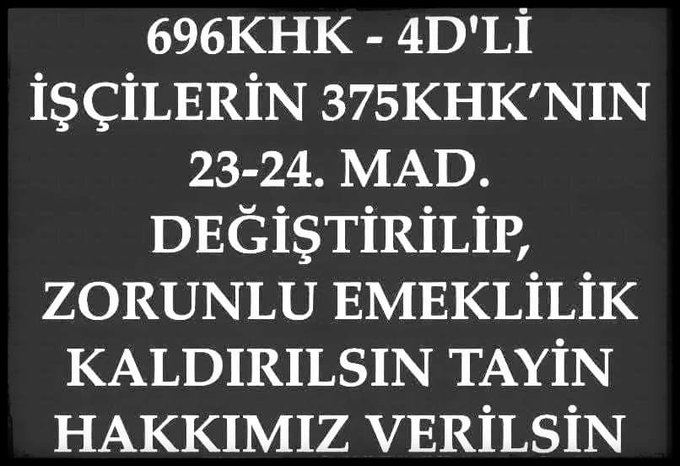 Cengizh78796852's tweet photo. #ZorunluEmeklilikIstemiyoruz https://t.co/D7373N7LYt