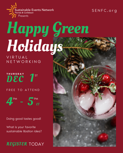 SENFCorg's tweet photo. Are you ready for the holidays? Have you implemented sustainable practices? If not come to our meeting December 1st from 4 pm to 5 pm to learn or share any tips!
We cant wait to "see" you there!

Registration link:
https://t.co/POmMPs0Li4 https://t.co/3HnTi3jNjf