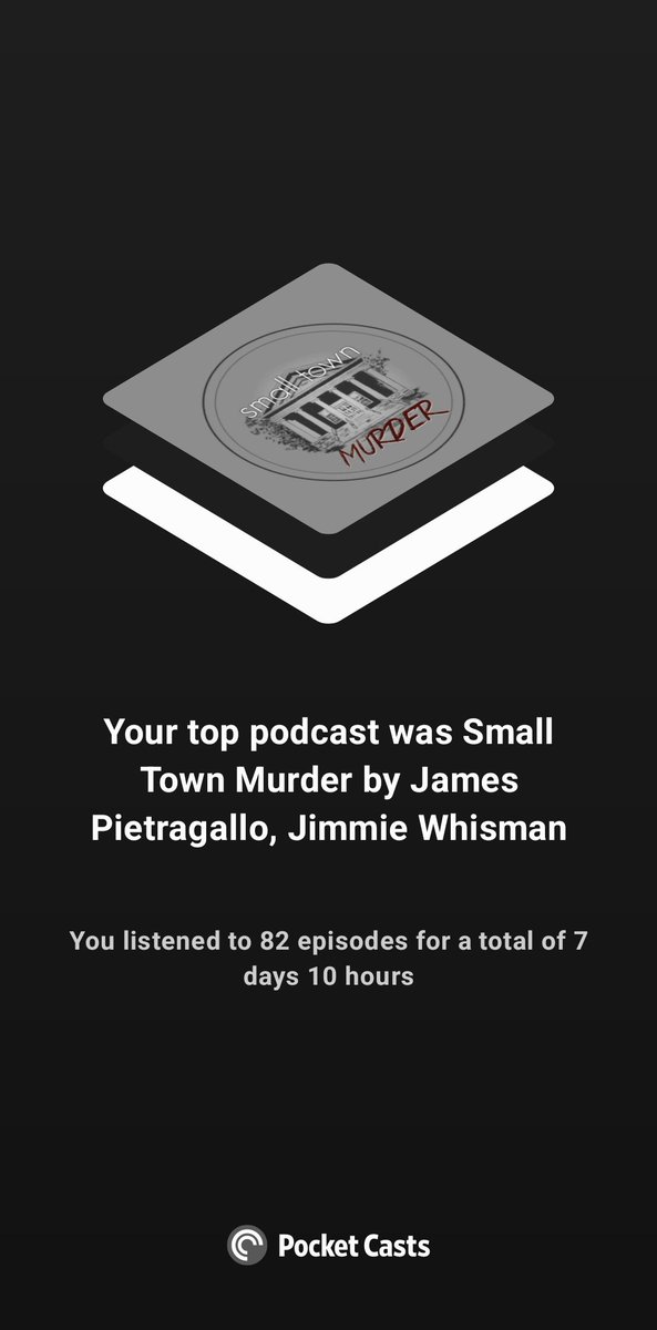 EcchiAngel's tweet photo. My favorite podcast of 2022! https://t.co/rIOgwVzp6E #pocketcasts #endofyear2022 @MurderSmall https://t.co/673lvL2zJ5