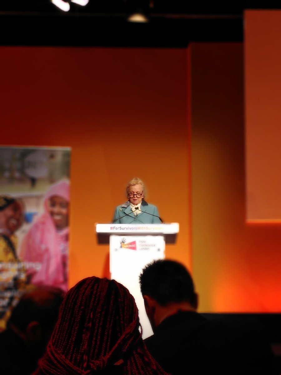 . <a href="/HodgsonFiona/">fiona hodgson</a>  talking about the need for longer term funding in  building good systems and that it is more effective and better value for money to fund the grass roots organisations working with survivors in session on survivor centred multi-sectoral approaches to crsv #PSVI