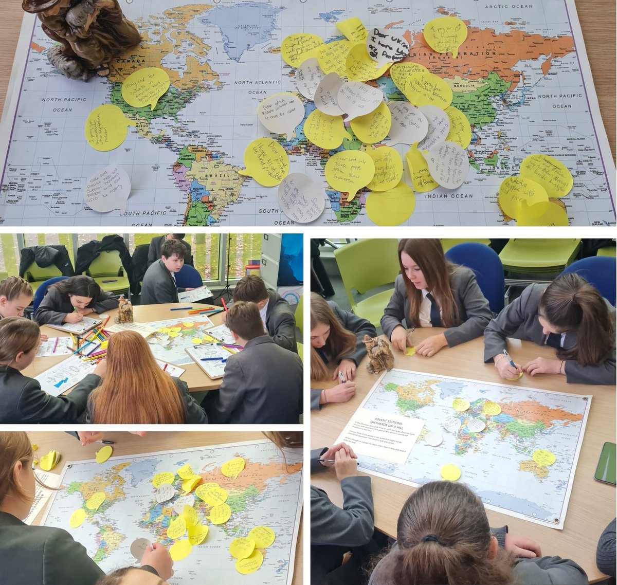 HopeChaplain's tweet photo. @MissLyonRE classes today were wonderful in the chapel. Pupils reflected on and prayed through the different Advent Stations, and we had some brilliant discussions linking to that first Christmas and the world today. Well done everyone! #respect #Advent 🎄 https://t.co/aDylv9kZcX