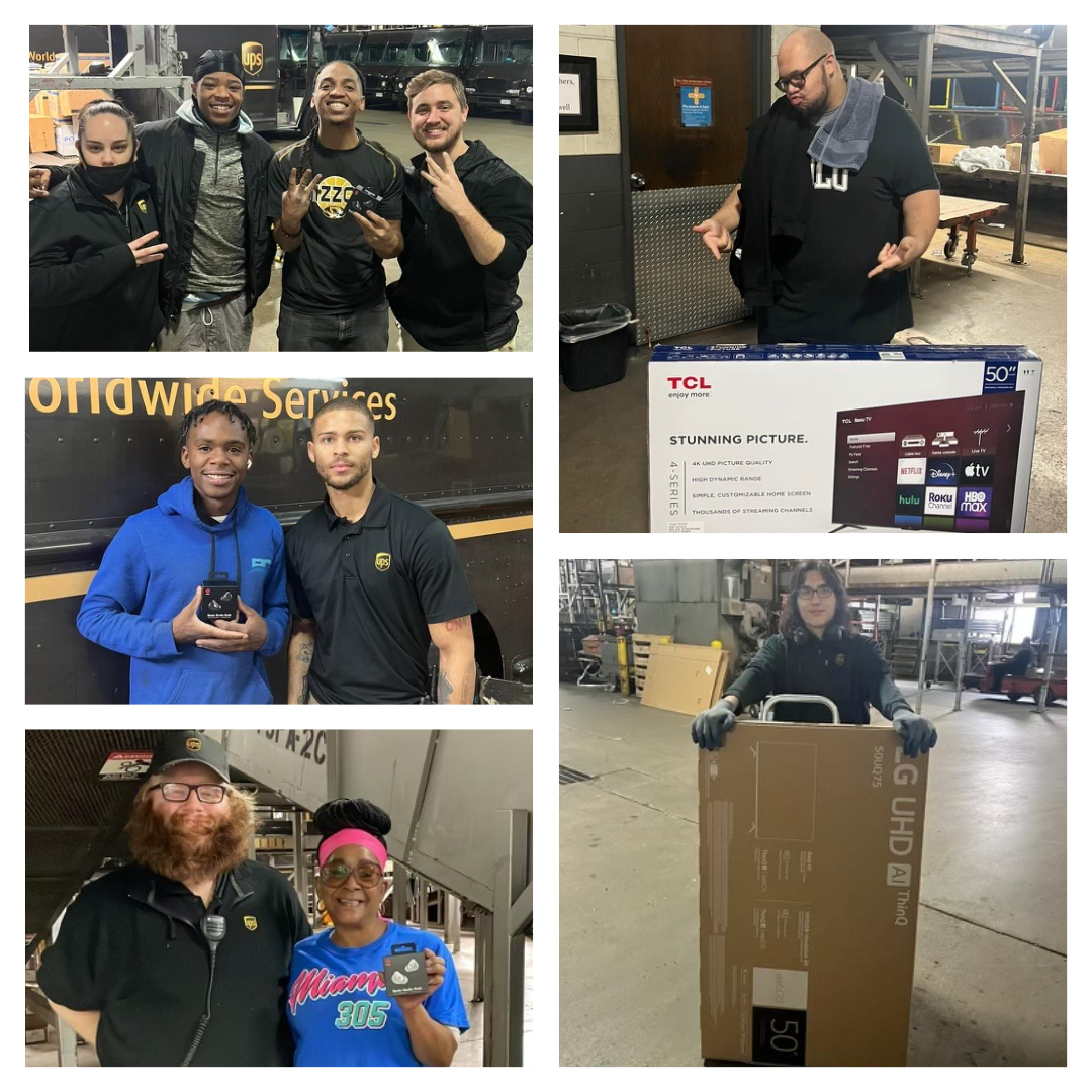 SHOUT OUT TO OUR PRELOAD FOR THE PRIZE-WINNING EXTRAVAGANZA! 3 lucky preloaders won <a href="/BEATZofficial_/">BEATZ</a> earpods &amp; 2 lucky fellas won themselves 50" TV's! All just for showing up! Thank you <a href="/H0lly1124/">Holly Rogers</a> and <a href="/ratkaupsman/">Kevin Ratka</a> for the #PeakSmiles! <a href="/juan_morales_FL/">Juan Morales</a> <a href="/UPSers/">UPSers</a> <a href="/koltensmith10/">Kolten Smith</a>