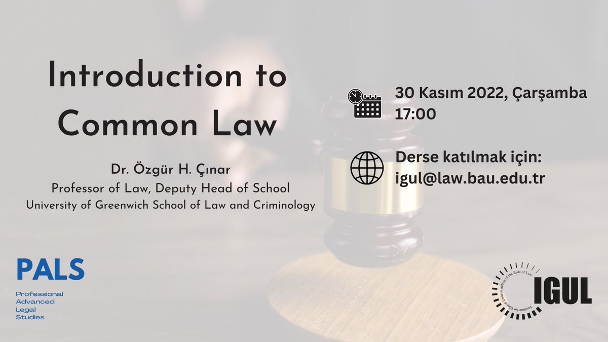 bauigul's tweet photo. Yarın saat 17.00’de Greenwich Üniversitesi Hukuk Fakültesi Dekanı Prof. ��zgür Çınar’ın konuk olacağı etkinliğimize igul@law.bau.edu.tr adresine mail atarak katılım için başvuruda bulunabilirsiniz. https://t.co/8MCaxOrAey