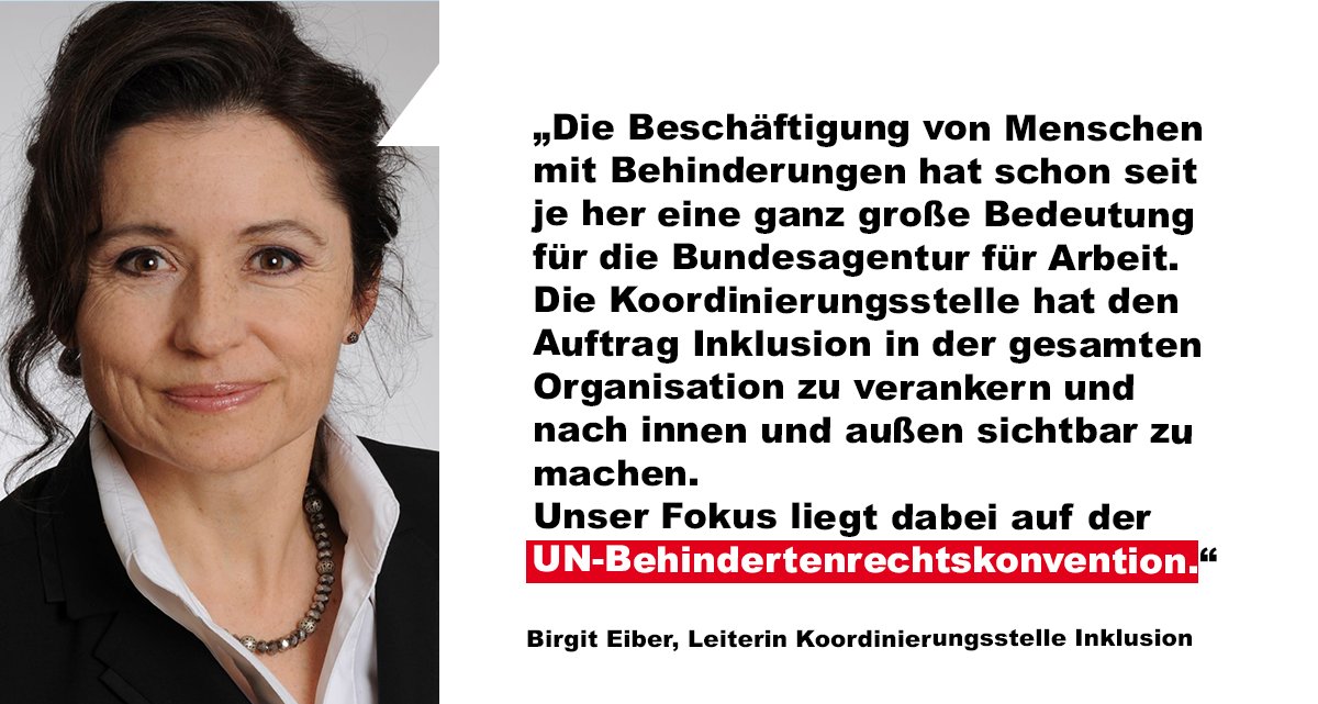 Bundesagentur's tweet photo. 🎙️#Inklusion innen und außen.
Birgit Eiber berichtet im #Podcast mit @aktion_mensch,   wie das Thema Inklusion sowohl innerhalb als auch außerhalb unserer Organisation voran getrieben wird.
🦻👂https://t.co/qSOfDnh2vl

#WochederMenschenmitBehinderungen #bringtweiter https://t.co/6XHE3fNRYK