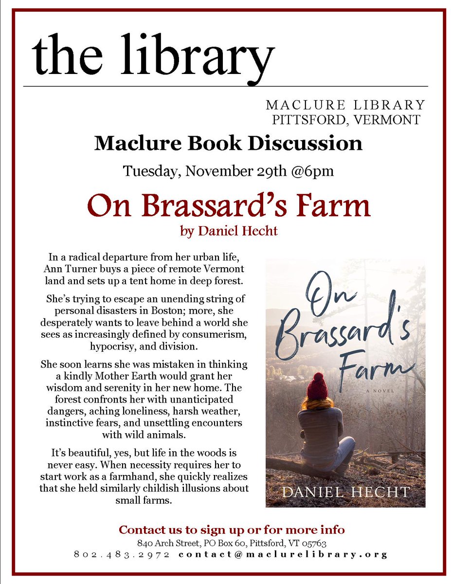 LibraryMaclure's tweet image. 11/29 Book Discussion 6pm - mailchi.mp/be455f5f2e95/t…