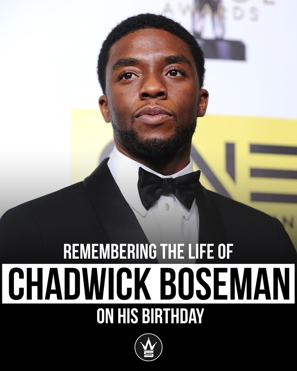 Today we remember the life of #ChadwickBoseman on his Birthday. Our thoughts and prayers continue to be with his family and friends. 🙏 #RIPChadwickBoseman