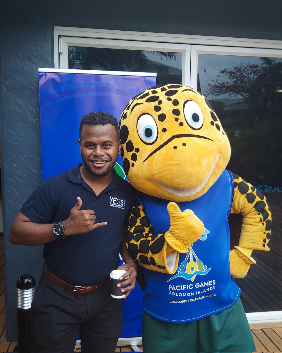 MavePSeda's tweet photo. Last but not least, I met Solo at the SICCI BA5, the official mascot for the Pacific Games Honiara 2023.
#PacificGames #Honiara203 #PacificFamily #GoSoloGo #Pacific_Team #SICCI #YECSI https://t.co/FfPQAccRqC