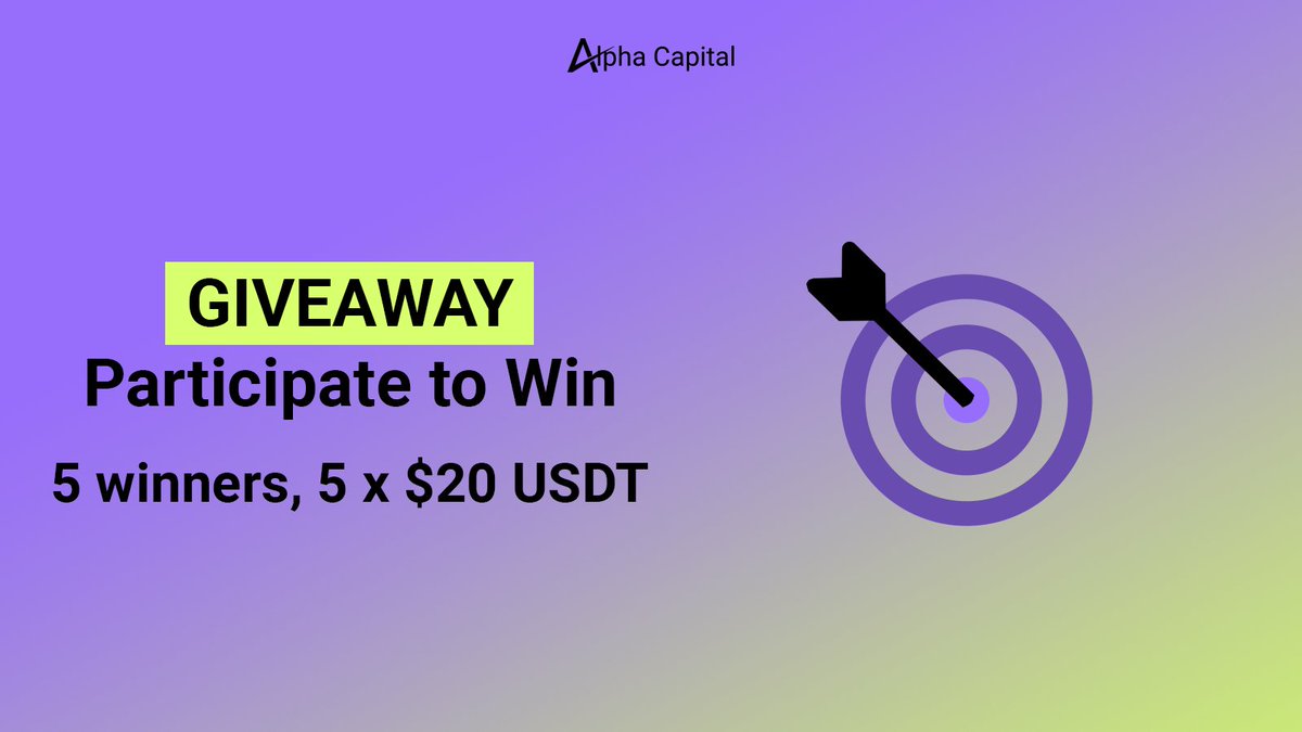It's #Giveaway time! 5 prizes of 20 USDT each! 

All you have to do is:
1. Follow 
<a href="/alphacapitalapp/">Alpha Capital</a>
 on Twitter.
2. Like + Retweet this post!
3. Tag 3 Friends in the comments!

Stay tuned for the winners reveal in 24h!