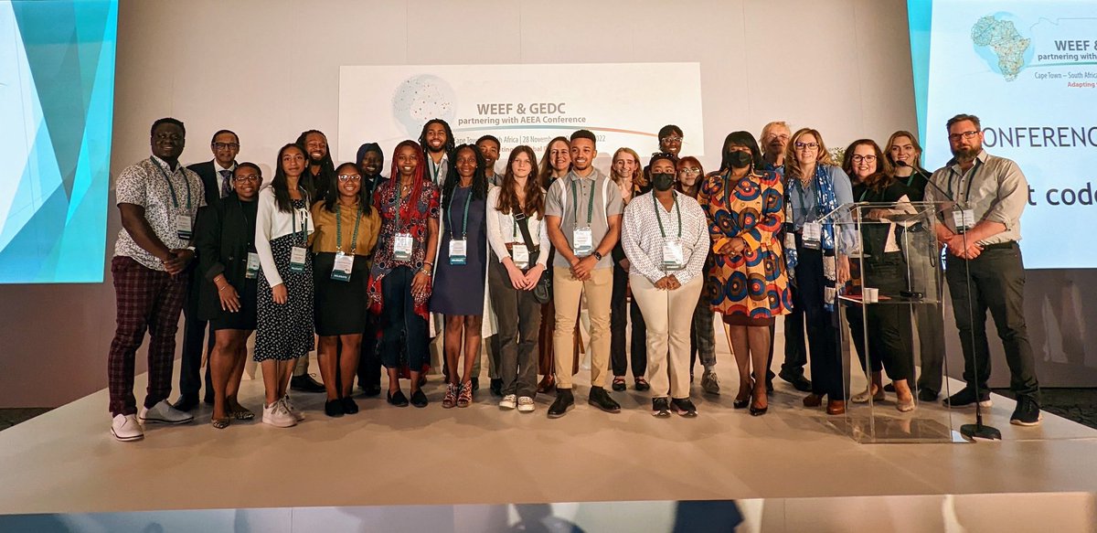 JamieRGurganus's tweet photo. At the opening session of @weefgedctweets. Students met the Chair of the conference Prof.Sunil Marharaj. #ThinkBigDiversity @UMBC @ODU @ucdavis @HbrsZiel https://t.co/6p9mF8zc3T