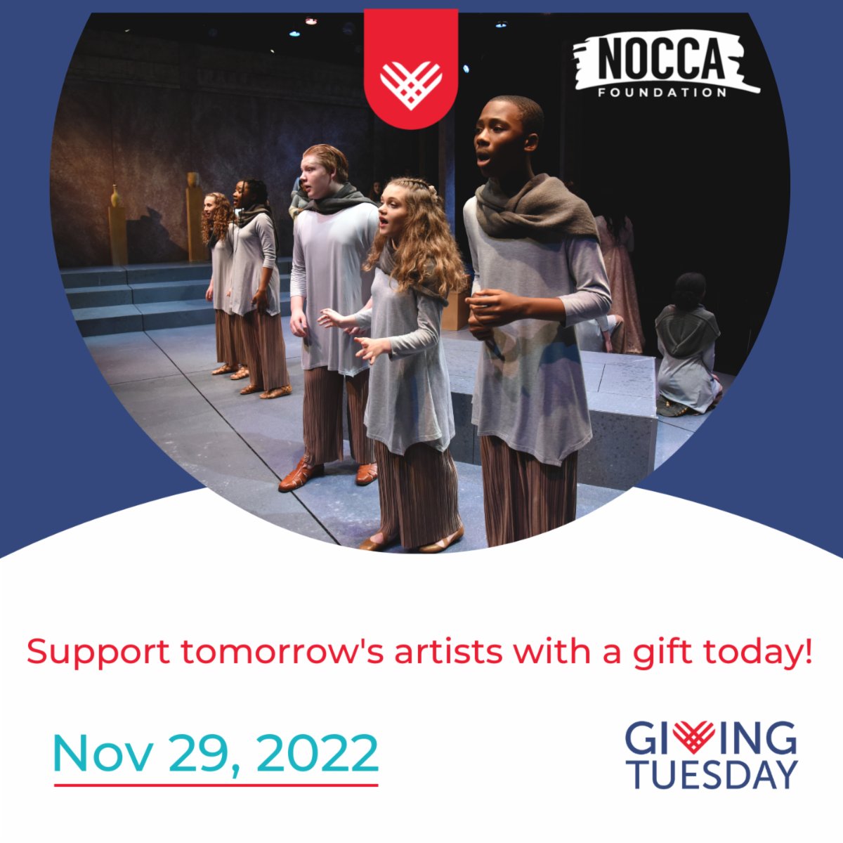 We're halfway through #GivingTuesday--a perfect time to stretch, grab a bite, and make a donation in support of Louisiana's next generation of artists. Get started at noccafoundation.org/?form=GivingTu…! #NOCCAGivingTuesday