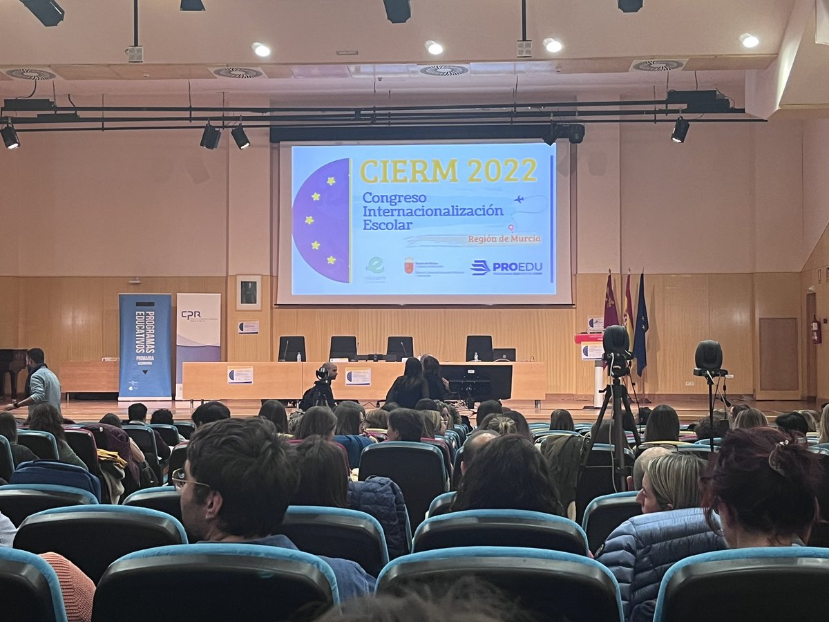 El @ceipsta en el #cierm2022 Congreso de Internacionalización Escolar de la Región de Murcia. @programaseducativosrm @educa_rm