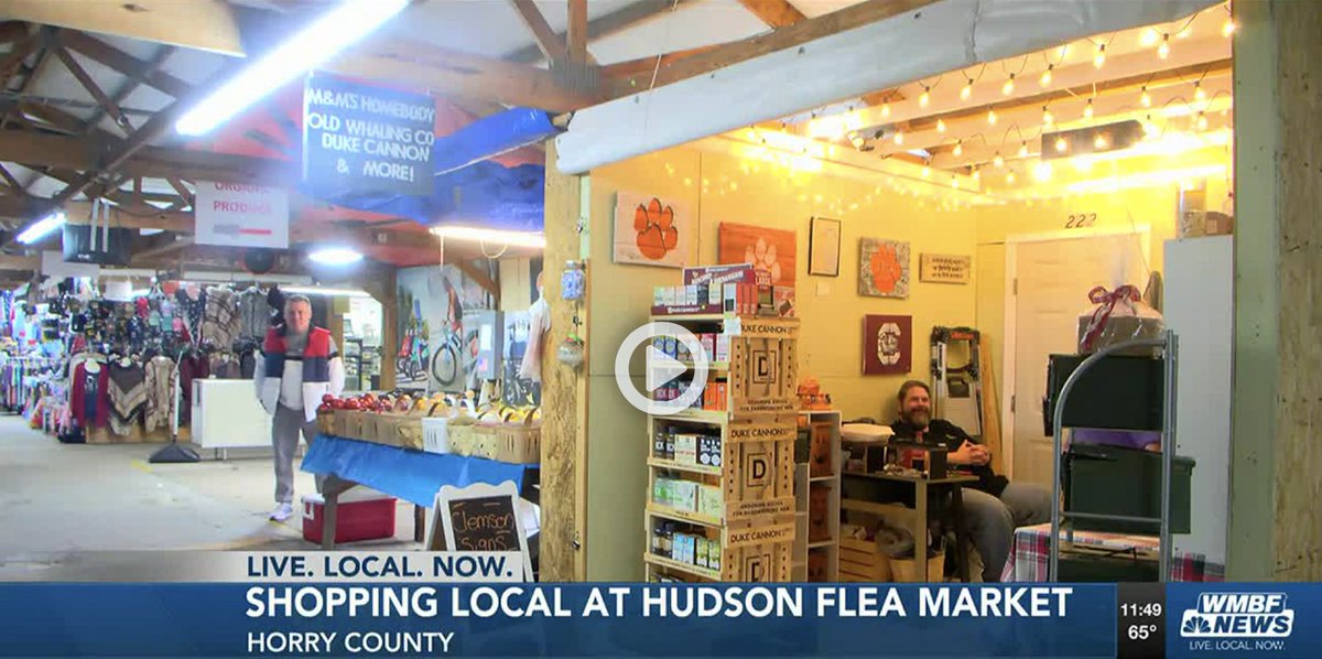Small businesses at Grand Strand flea market see boost on Thanksgiving weekend wmbfnews.com/video/2022/11/… #SmallBusinesses #fleamarket