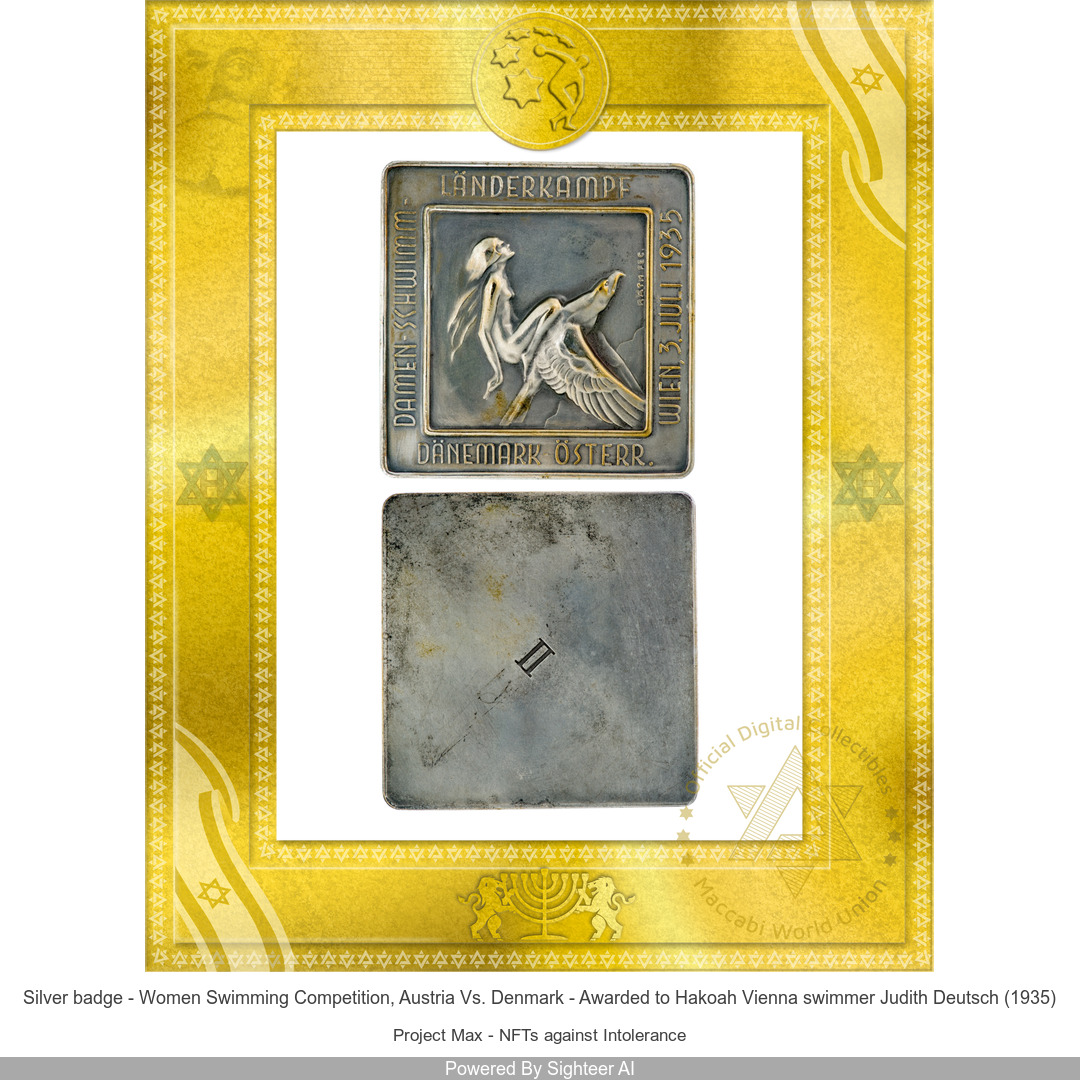 Judith Deutsch was one of the top 10 women swimmers in the world at her time and held every Austria women record between 1933 to 1935 - but she said no to hate and refused to participate in the Nazi Olympics in 1936 #UnitedInSports #Crypto #Inclusion