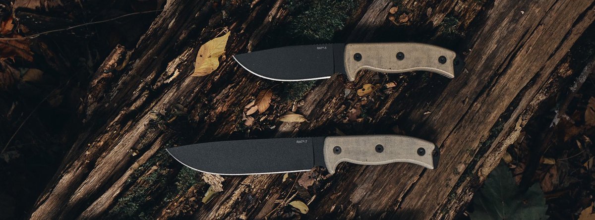 OntarioKnife's tweet photo. The #RAT5 &amp; #RAT7 are staples in the #OntarioKnifeCompany catalog! 👌🏽🔪🐀 These #FixedBlades are long lasting and ON SALE! Head to https://t.co/2fOeH4kKf4
#ontarioknifeco #ontarioknives #ontarioknife #OKC1889 #MadeinUSA #SALE #AmericanFixedBlades #hunting #camping #hiking #tools https://t.co/sMvWEvPgGo