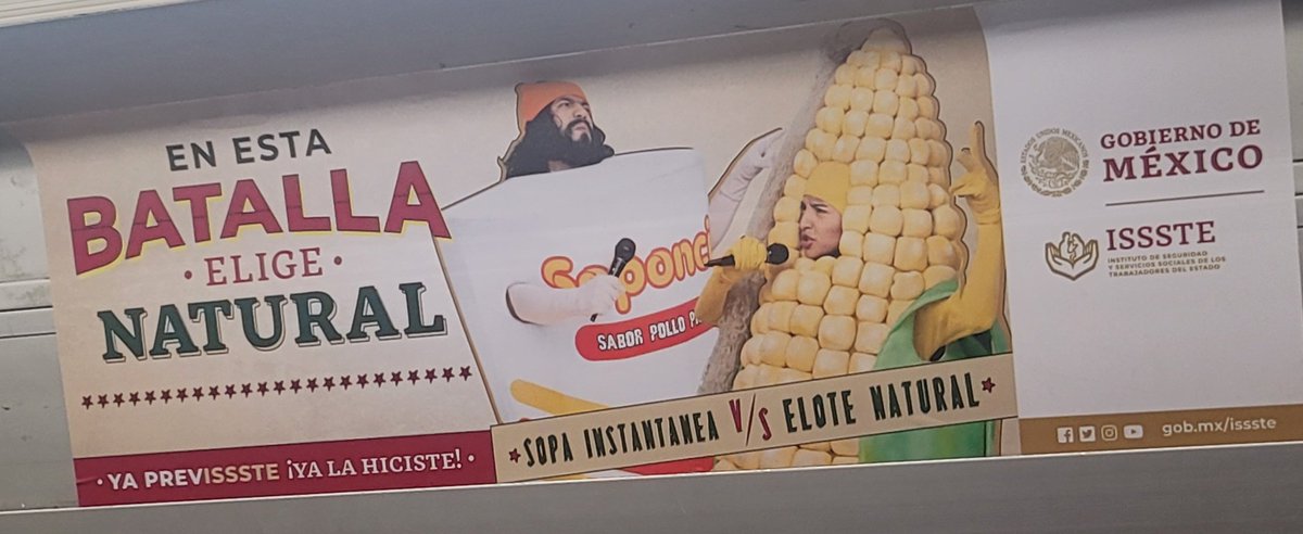 ¿Hay elote no natural? Pregunta seria, <a href="/ISSSTE_mx/">ISSSTE</a>