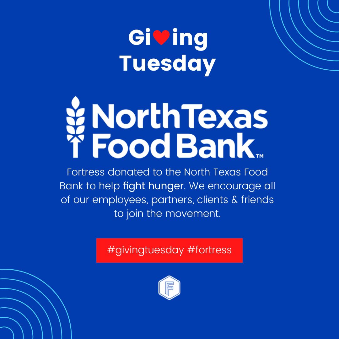 fortsol's tweet photo. #GivingTuesday is here & we're thrilled to take action! Fortress donated $500 to the North TX Food Bank to help support hungry families in our community!
To participate, find a food bank near you: https://t.co/XG23873KY8
#fortress #expandwhatspossible https://t.co/e0RiOjYqNE