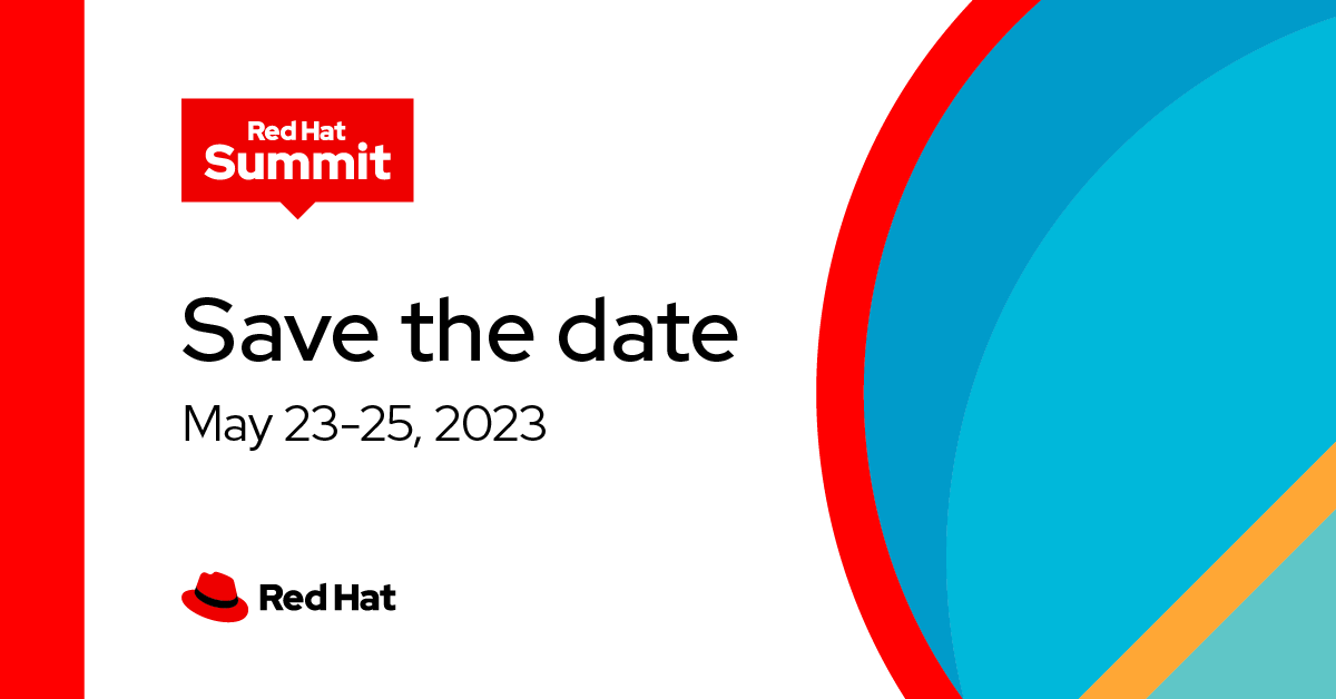 RedHat's tweet photo. In IT? Passionate about #automation or #cloud technologies? Bring your peers to #RHSummit 2023—here's everything you need to know from the latest #RedHat blog post: https://t.co/IVR155FF4h https://t.co/VpmnKjzzbw