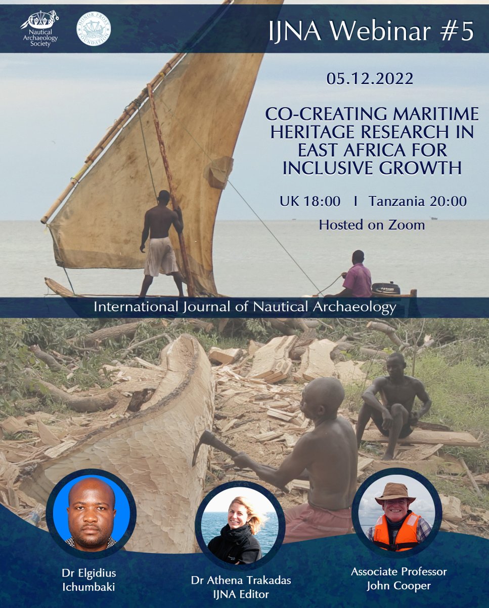 Nautical Archaeology Society (@nautarchsoc) on Twitter photo Not long now until #IJNA Webinar 5 with speakers
<a href="/IchumbakiE/">Elgidius Ichumbaki, Ph.D.</a> <a href="/Maraakib/">Prof John P Cooper. أ. د. جون كوبر</a> and <a href="/ijna_nas/">@IJNA</a>
on <a href="/Zoom/">Zoom</a> on the 5th Dec at 18:00 UK / 20:00 Tanzania. Register here: us06web.zoom.us/webinar/regist… Not long now until #IJNA Webinar 5 with speakers
<a href="/IchumbakiE/">Elgidius Ichumbaki, Ph.D.</a> <a href="/Maraakib/">Prof John P Cooper. أ. د. جون كوبر</a> and <a href="/ijna_nas/">@IJNA</a>
on <a href="/Zoom/">Zoom</a> on the 5th Dec at 18:00 UK / 20:00 Tanzania. Register here: us06web.zoom.us/webinar/regist…