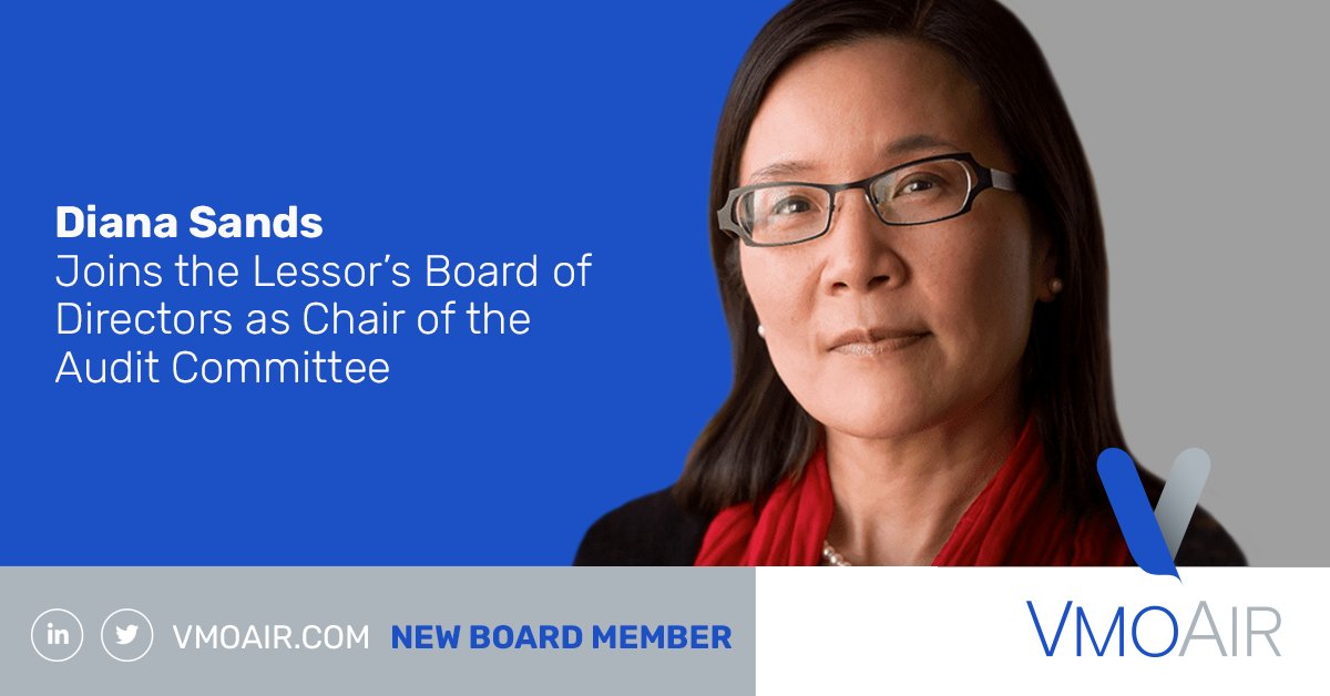 @VmoAir is pleased to welcome a new member to our Board of Directors, Diana Sands, who is a seasoned and well-respected industry leader, bringing an extensive executive and board leadership background #aircraftleasing #womeninaviation #AWARGlobal vmoair.com/vmo-aircraft-l…