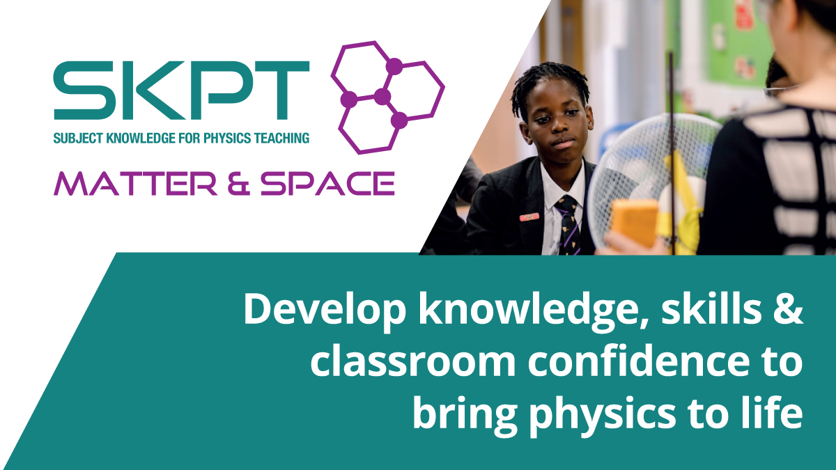 Teaching KS3/4 physics in/around Oxford without specialism? 
FREE Subject Knowledge CPD #SKPT
#MatterSpace <a href="/Cheney_School/">Cheney School</a> f2f 25 Jan 
- 8wks blended learning
- school subsidy on completion
BOOK NOW #ASEChat #chatbiology #ChatChemistry #ChatPhysics
stem.org.uk/cpd/ondemand/5…