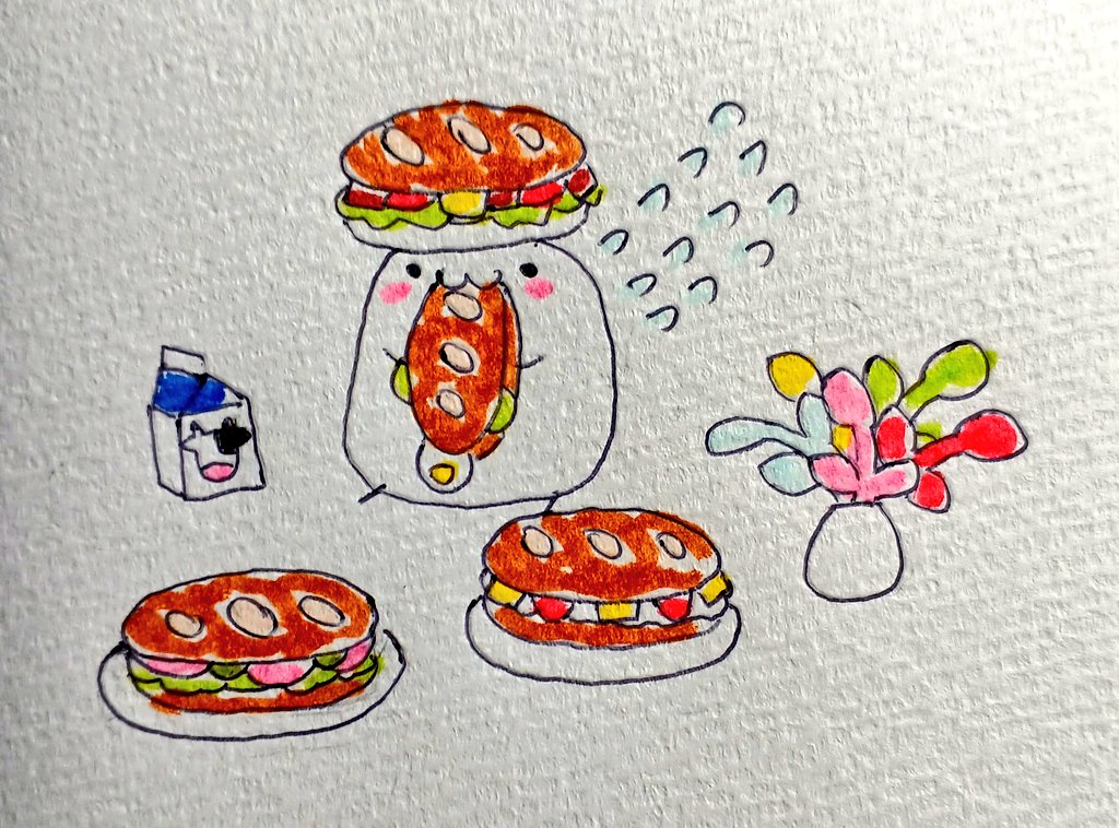 「まんじゅうちゃんはスパイス集めのご褒美をむーしゃむーしゃ!しているようです。#ま」|食中毒のイラスト