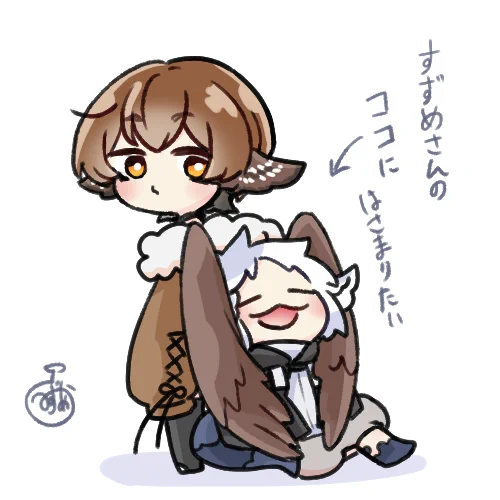 寒いんだもん最近。
 #ふくふく雀 