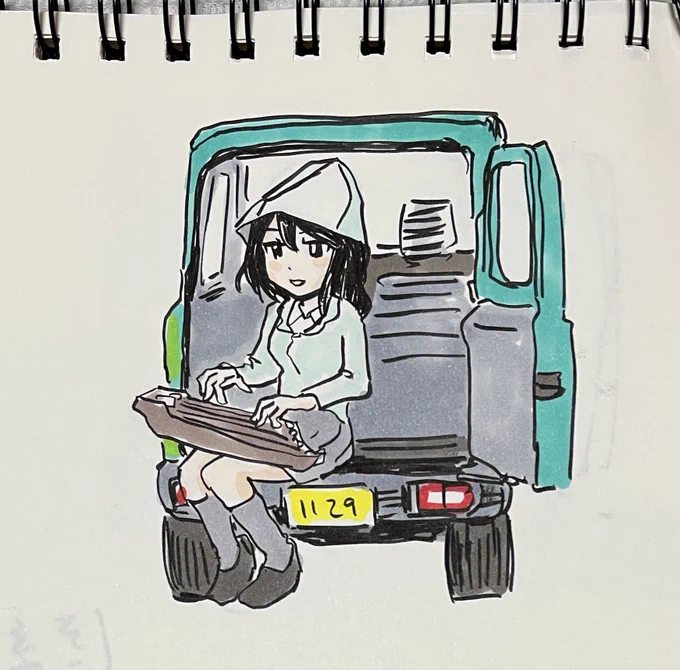 #GuP版深夜のお絵描き60分勝負_20221129 #GuP版深夜のお絵描き60分勝負遅刻したミカ。 