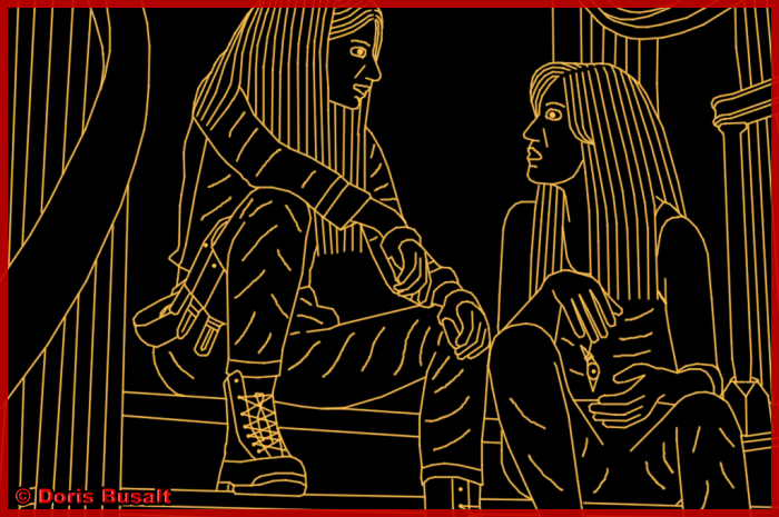 My TWD drawing no. 1343 - Nadia Hilker and Eleanor Matsuura as Magna and Yumiko
<a href="/TheWalkingDead/">The Walking Dead</a> #TWD #TheWalkingDead #TWDFamily
