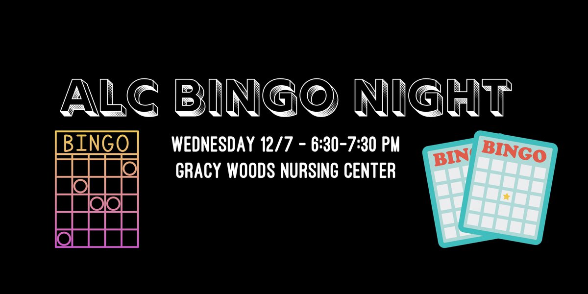 ATXLifeChurch's tweet photo. Who's ready for another BINGO night? 🤸‍♀️ Our next ALC hangout will be on Wednesday, 12/7, at the Gracy Woods Nursing Center, where we'll play bingo with the residents! Bring a friend! https://t.co/sOPIdTVqAs