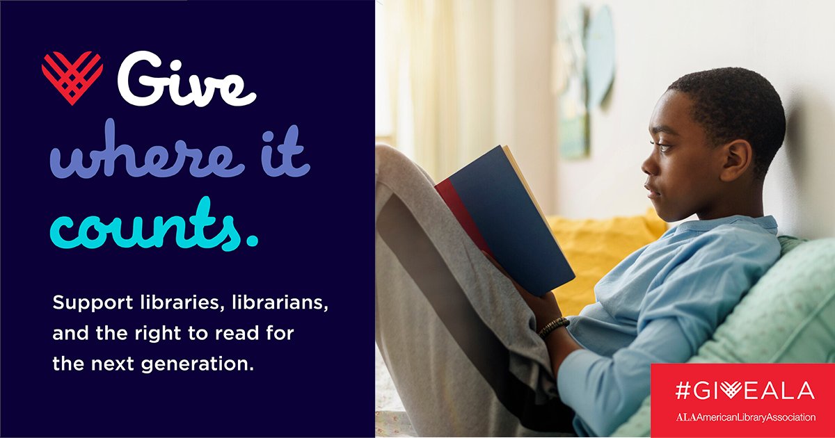 ALALibrary's tweet photo. The current wave of book bans is sending a message to marginalized youth &amp; adults that they don’t belong at the library. If you believe, as we do, that everyone deserves to see themselves reflected in a library’s collections, please #GiveALA #GivingTuesday https://t.co/LShCuh6kFd https://t.co/1zVZS3eeKw
