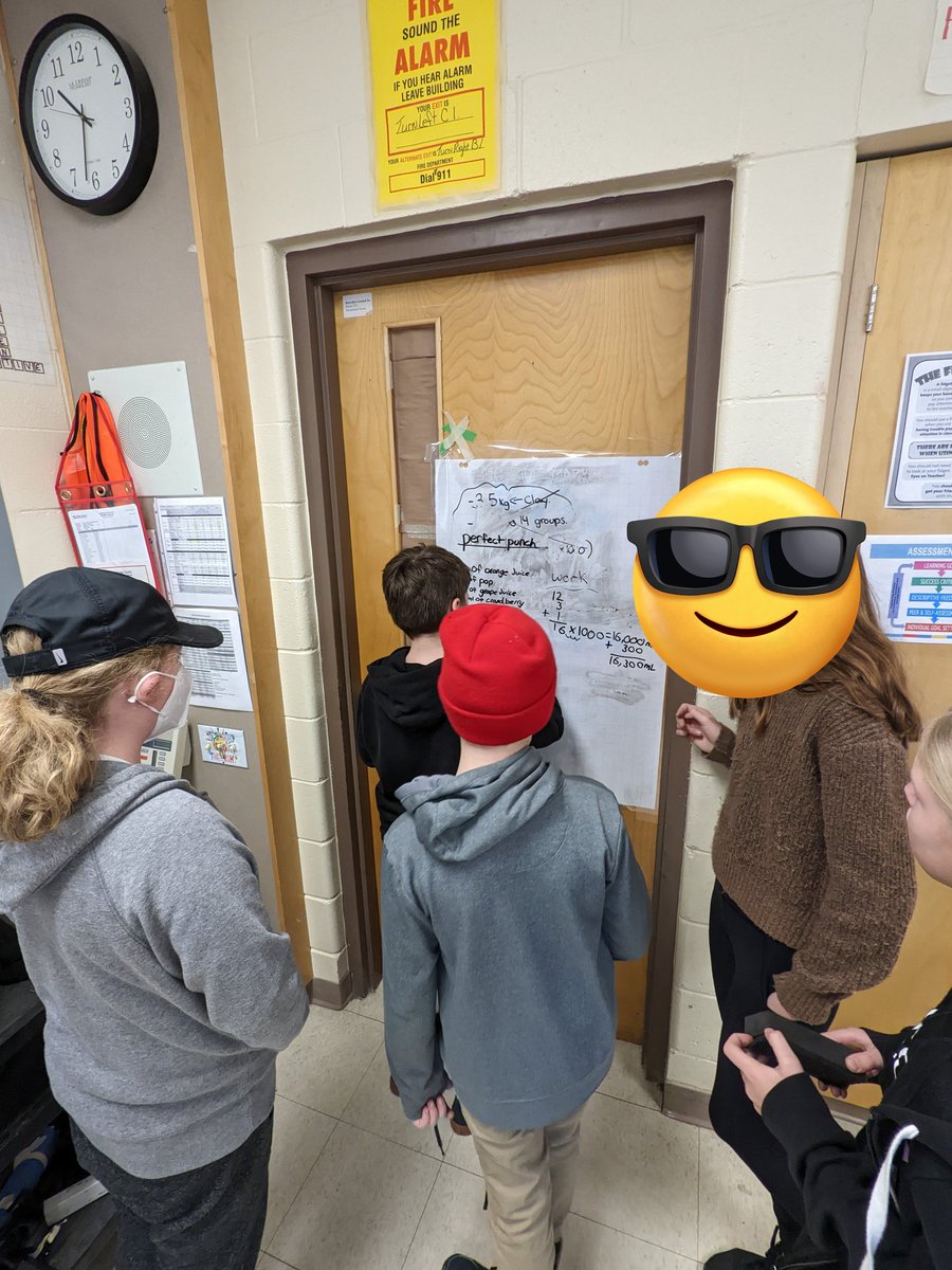 Vertical whiteboard problem solving allows students to work on their communication skills, ask questions, explain their thinking and work together! <a href="/scdsbmath/">SCDSB Math</a> @OrchardParkPS <a href="/pgliljedahl/">Peter Liljedahl</a> <a href="/TeachAndrews/">Shawn Andrews</a> <a href="/explorwithMsK/">Michelle Kuntz</a>