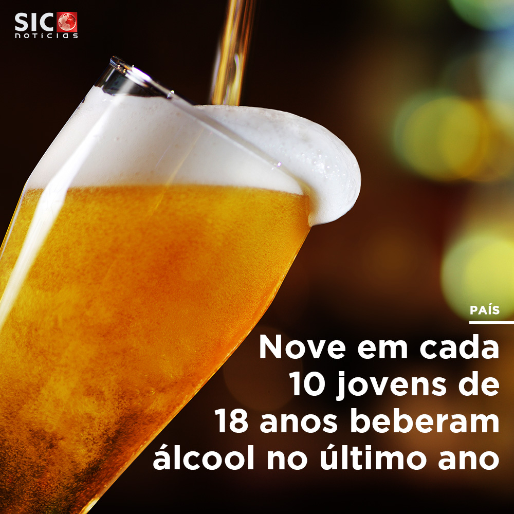 Nove em cada 10 jovens de 18 anos beberam álcool no último ano.
sicnoticias.pt/pais/2022-11-2…