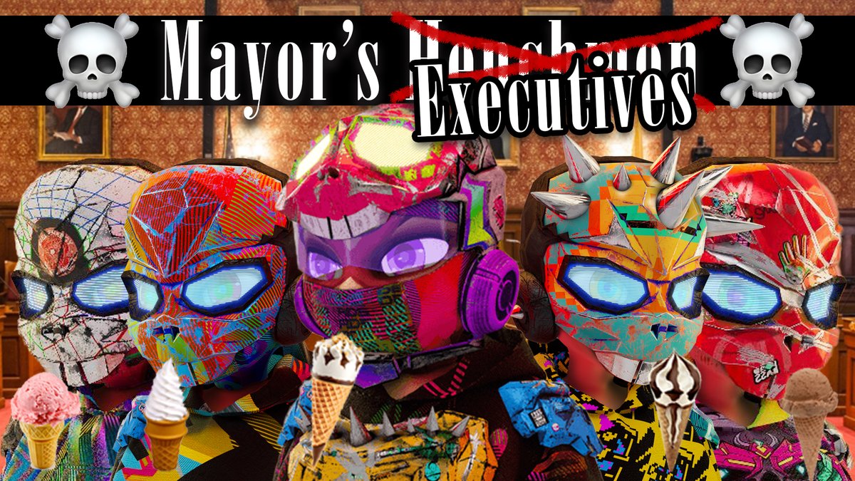 Richefrich's tweet photo. ☠️🫡Mayors *cough cough* Executives now recruiting! Mayor @EllisMbeh needs "extra hands" and the "staff" will provide it! *Free ice cream and milkshakes are provided. @BroadsideNFT
 @jagman918
 @dartgo
 @OppressedO
 @LocalJoeT 
@unbelieVEVEable 
@csxbas https://t.co/VJGWdNmvla